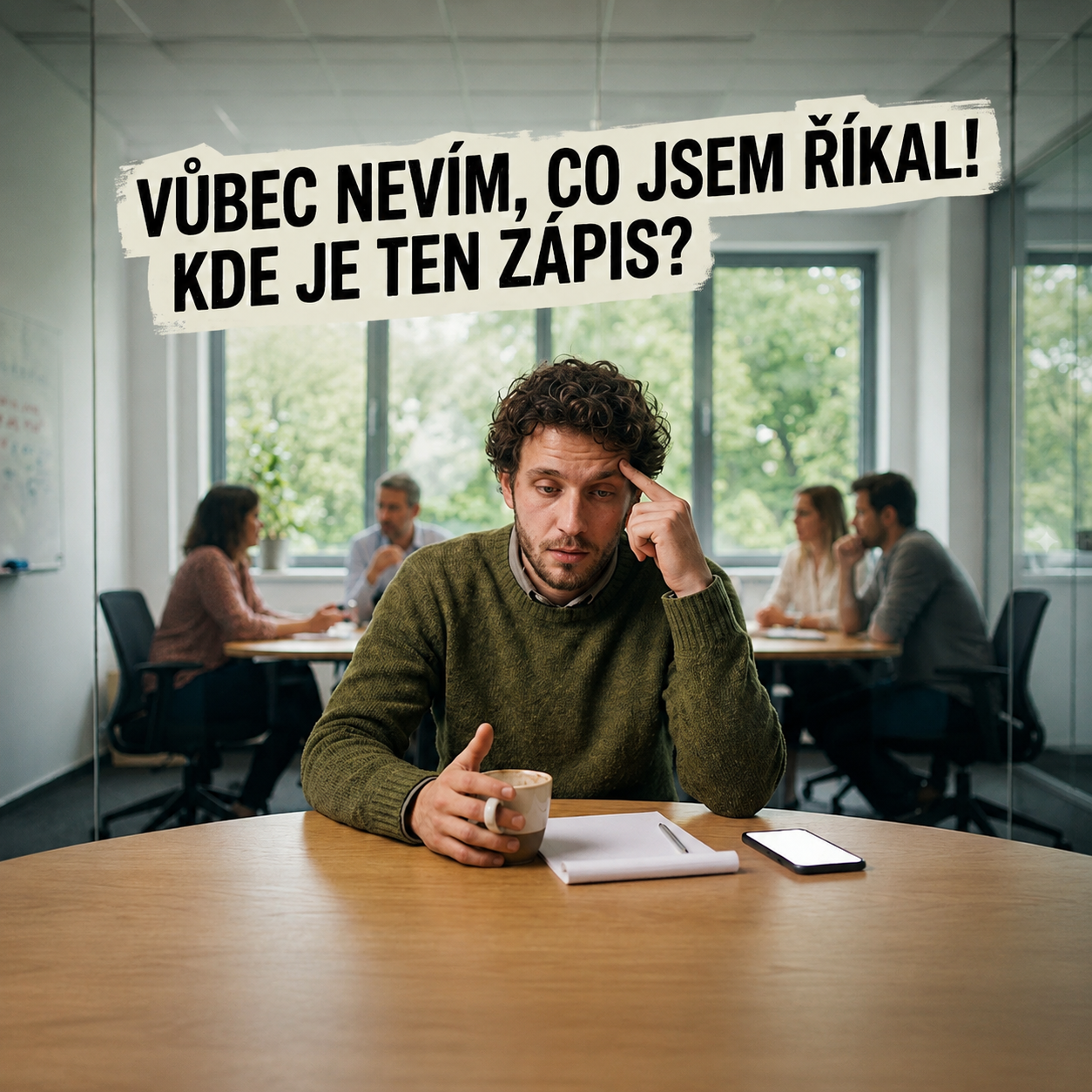 Účastník schůzky neví, co padlo, a nemá z ní žádný zápis